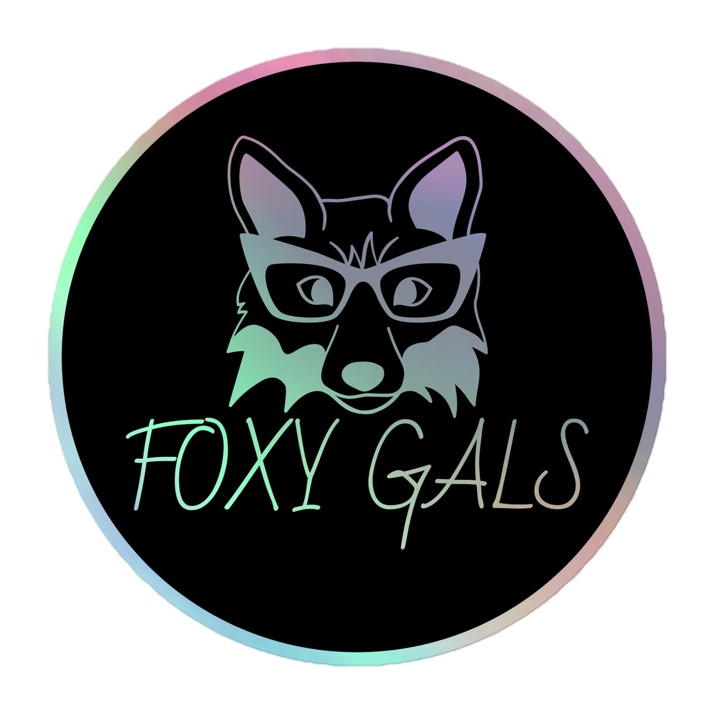 Foxy Gals Holographic Stickers