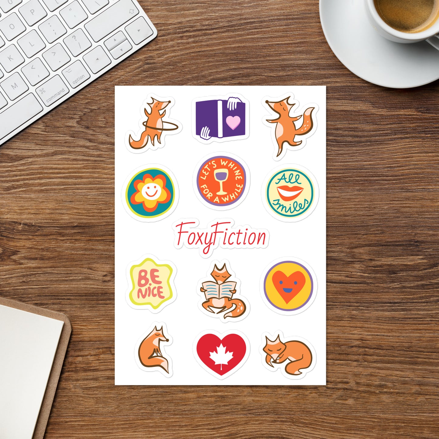 Foxy Fiction Sticker Sheet